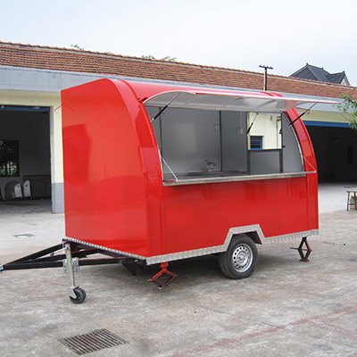 KN-FR-290B Hot Sale Ice Food Trailer Cart Mobile Kiosk Concession Food Truck With Full Kitchen
