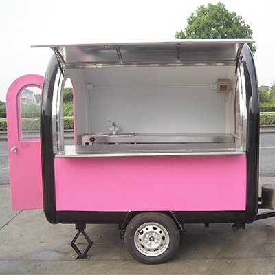 Food Truck Outdoor Mobile Kitchen Fast Food Trailer With Cooking Equipment For Sale Europe