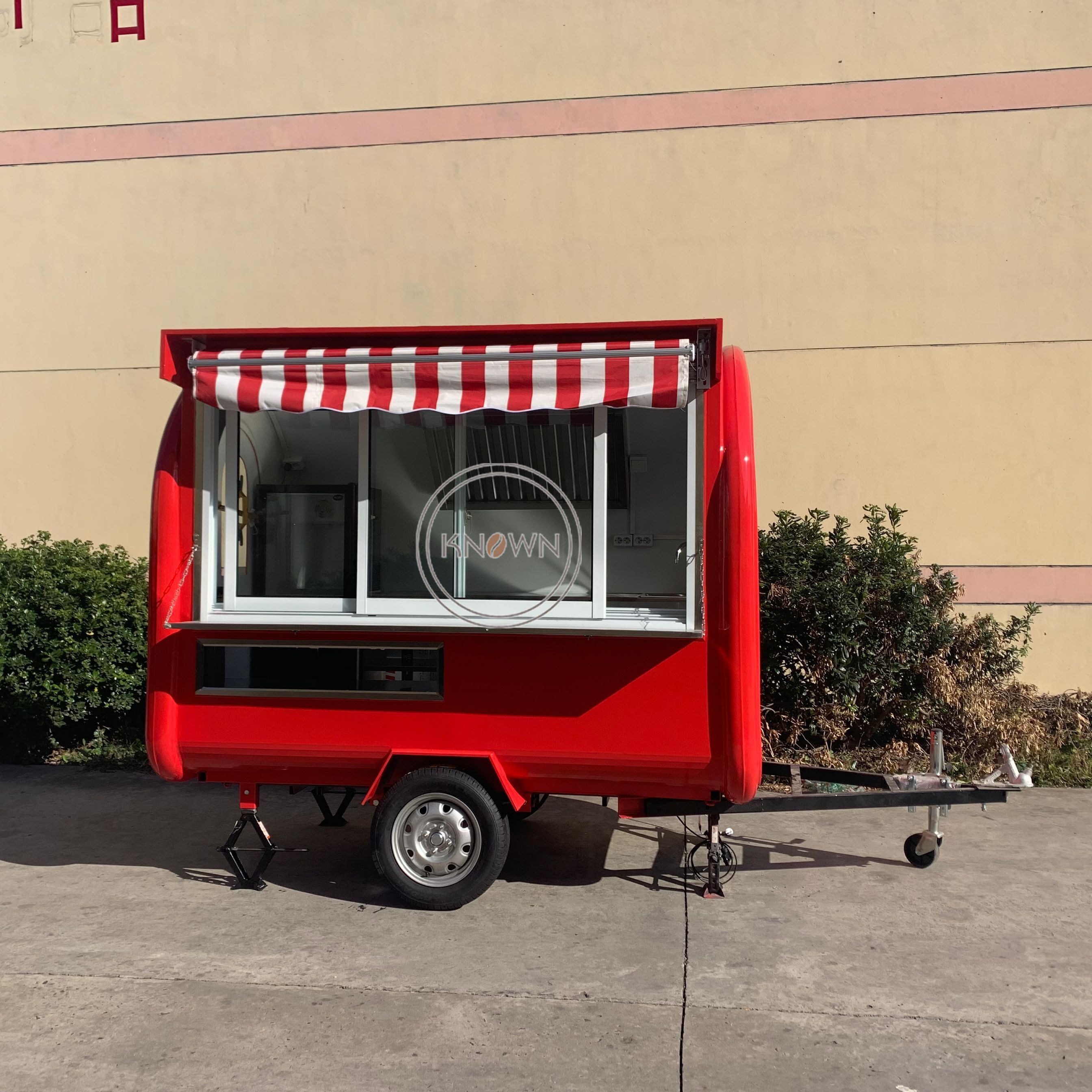 KN-FR-250H Multifunctional Snack Food Cart Manufacturer Fast Food Hotdog Truck Trailer