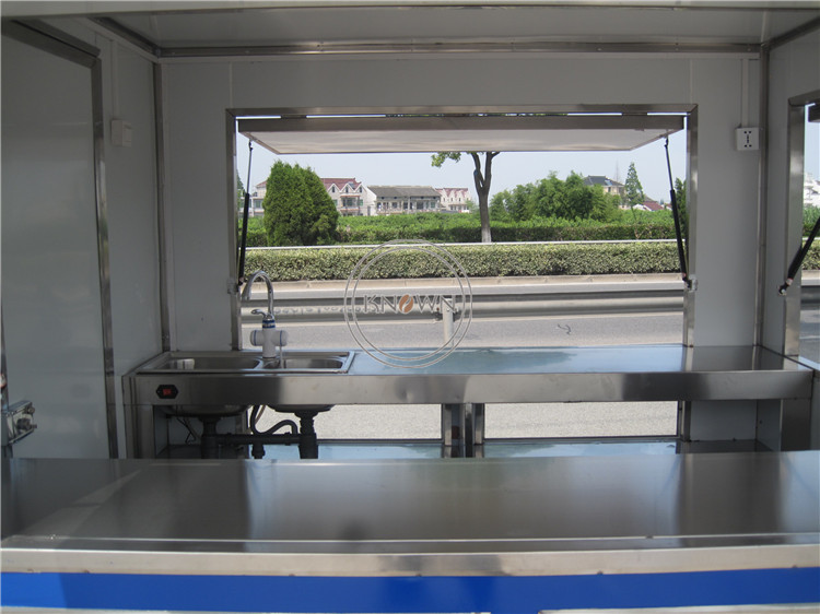 KN-280D Hot Dog Food Cart New Mobile Food Trailer Hamburgers Carts for Sale