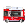 Mobile Retro Food Truck Catering Trailer Cart Custom Made Concession Bus Dining Van for Sale