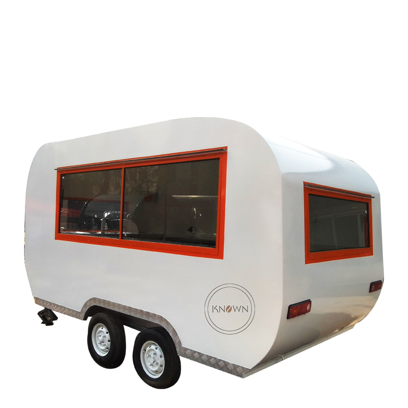 KN-YX-400R Hot Sale Catering Concession Trailer Hotdog Ice Cart Fast Food Cart Mobile Kitchen Food Truck