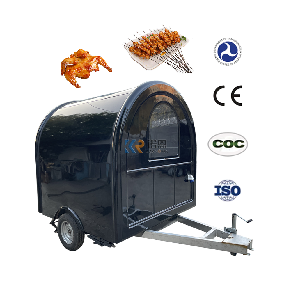 KN-FR-200W Fully Equipped Concession Food Trailers Mobile Camping Travel Dining Car Beautiful Appearance Fully Equipped Food Truck Trailers