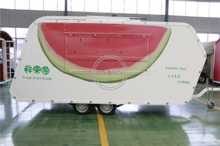 Attractive 4.2m Long Street View Hot Dog Food Cart CE ISO Approved Bakery Food Truck Trailer for Sale Europe