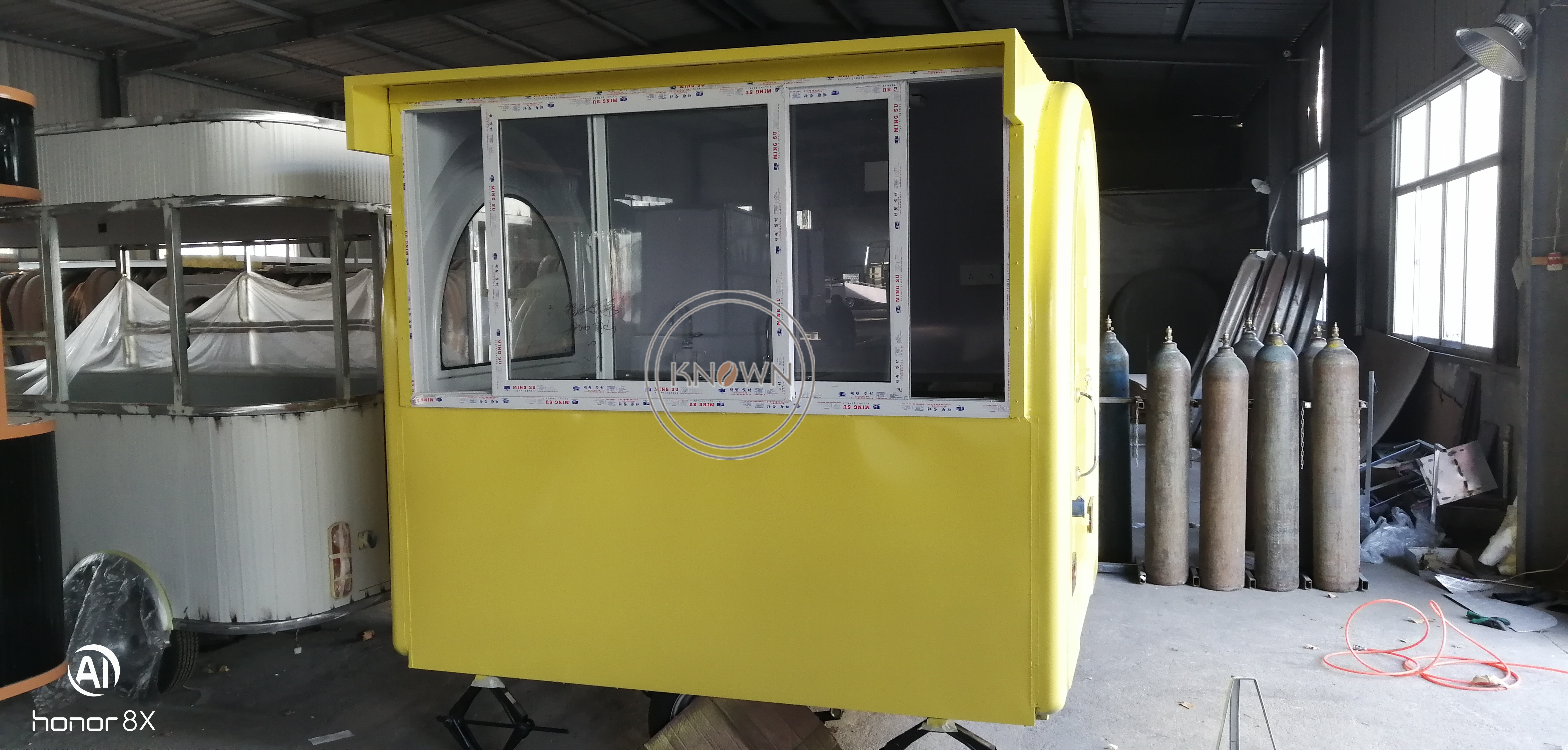 The Most Popular Hand Push Customized 220 Cm Long Food Cart Food Truck Mobile Food Trailer
