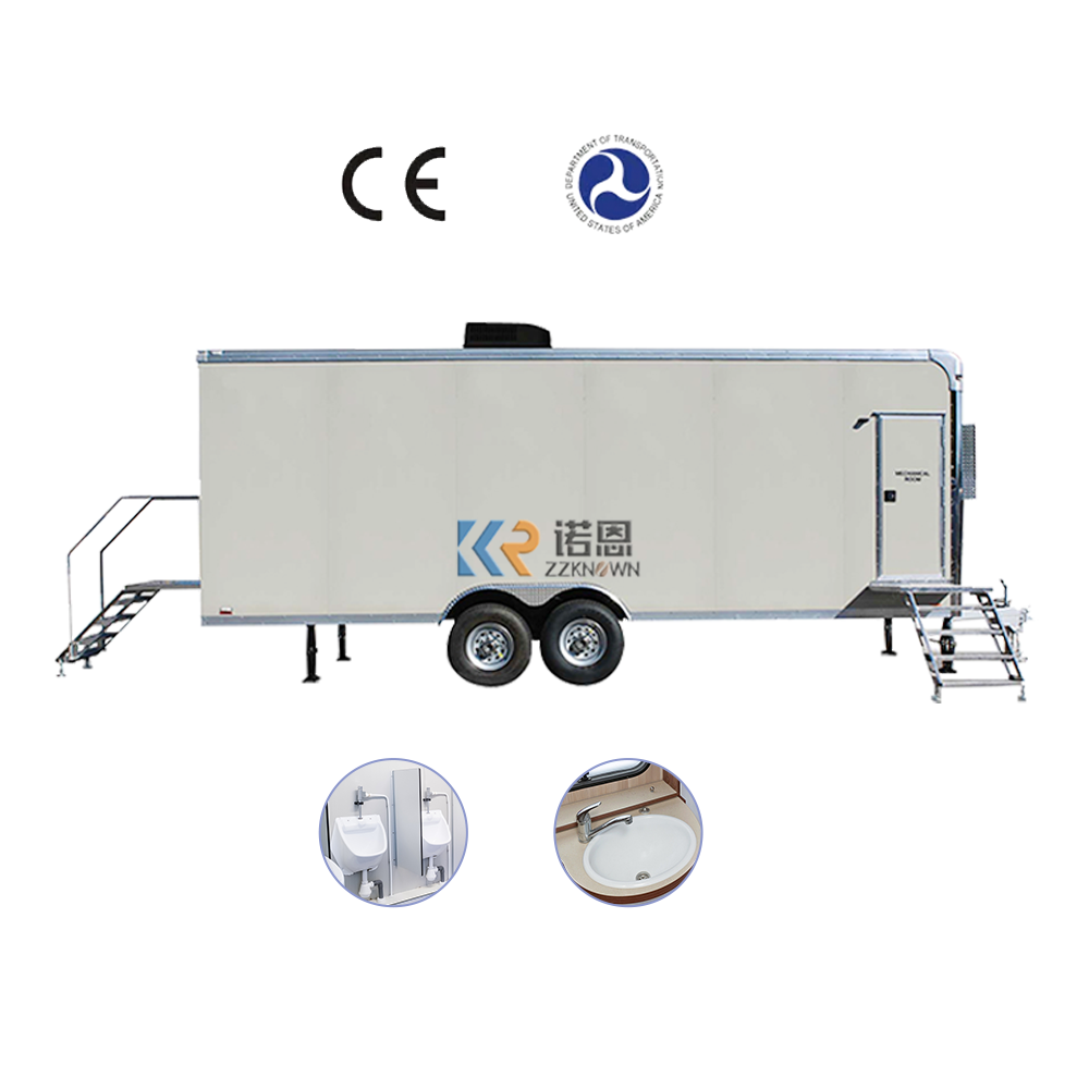 Restroom Toilet Trailer Solar Camping Trailers With Toilet Luxury Mobile Portable Outdoor Public Container Toilet