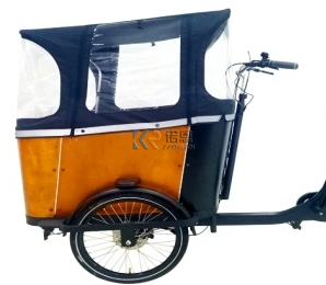 3 Wheel Electric Dutch Bike 250W Mid Motor Cargo Bike Family Use 3 Wheel Tricycle