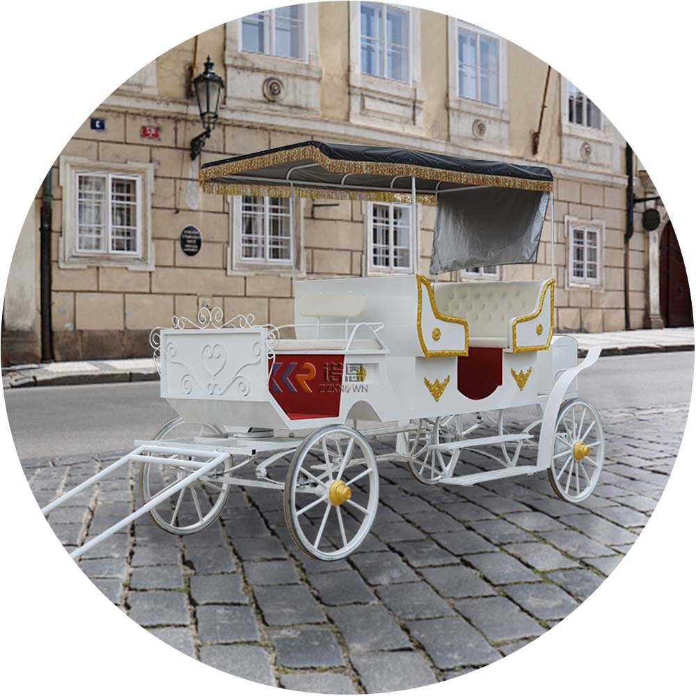 Sightseeing Horse Cart Special Transportation Horse Drawn Modern Electric Horse Carriage