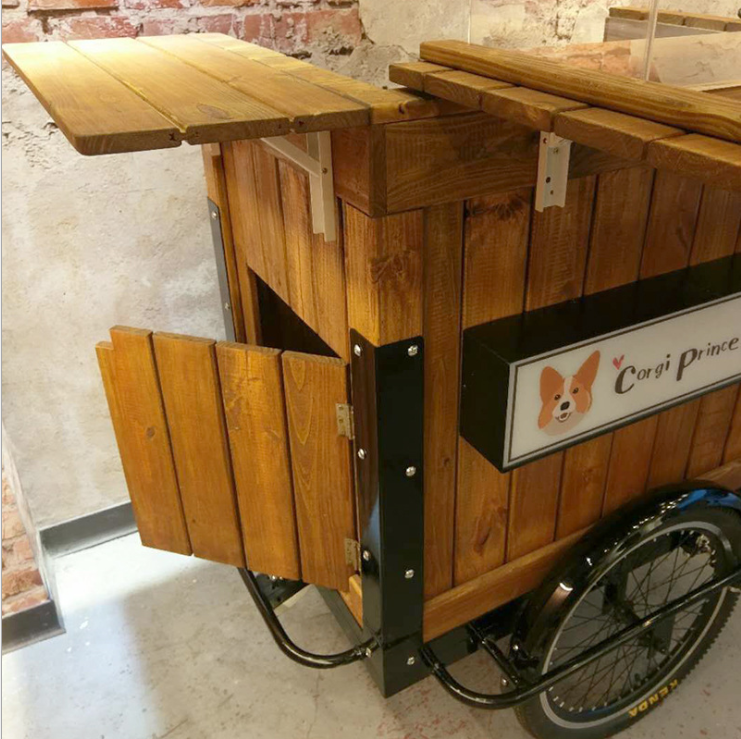 Electric Mobile Coffee Vending Trike 3 Wheel Outdoor Beer Cargo Bike Ice Cream Tricycle