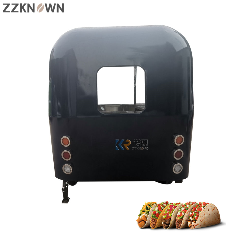 KN-XL-400K Mobile Fast Steel Food Trailer Mobile Kitchen Pizza Coffee Cart Coffee Cart Food Truck For Sale