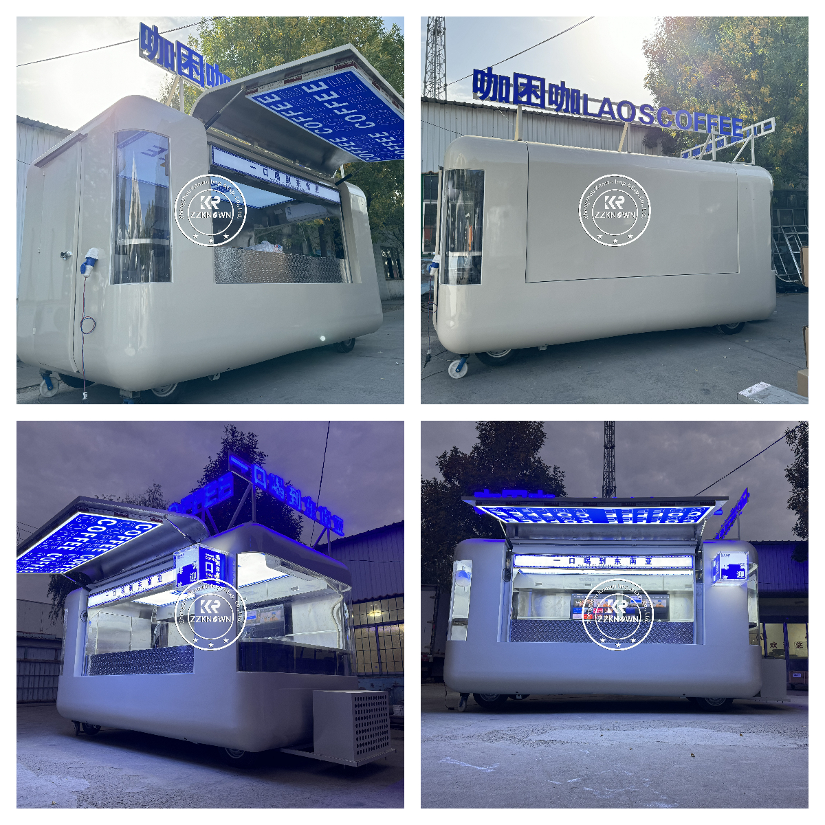 Food Truck Trailer Carritos De Comida Ice Cream Hot Dog Pizza Coffee Cart Street Kiosk