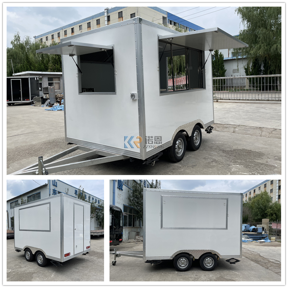 KN-FSH-300 Outdoor Food Concession Trailer Fully Equipped Food Trailer With CE DOT USA Standard Hot Dog Cart