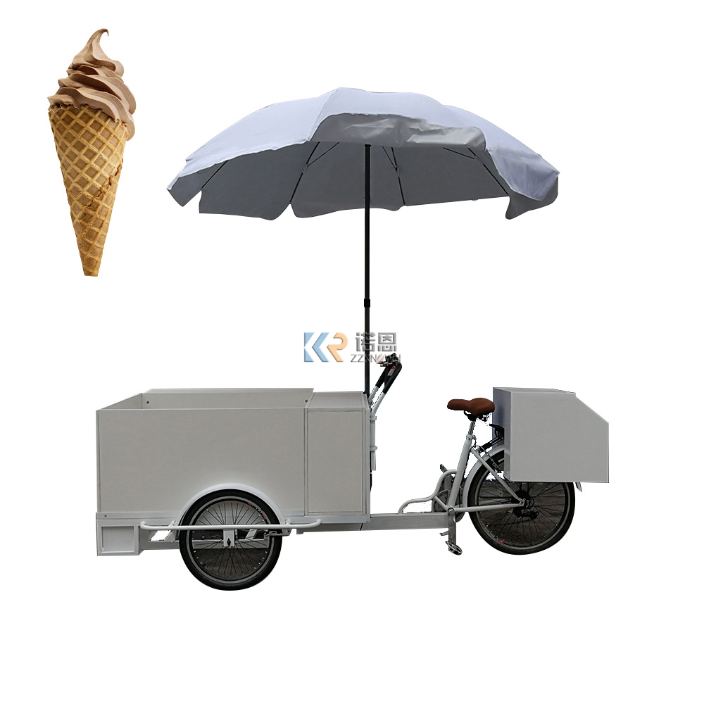3 Wheel Ice Cream Bike Electric Food Trike Delivery Tricycle Cargo Tricycle for Sale