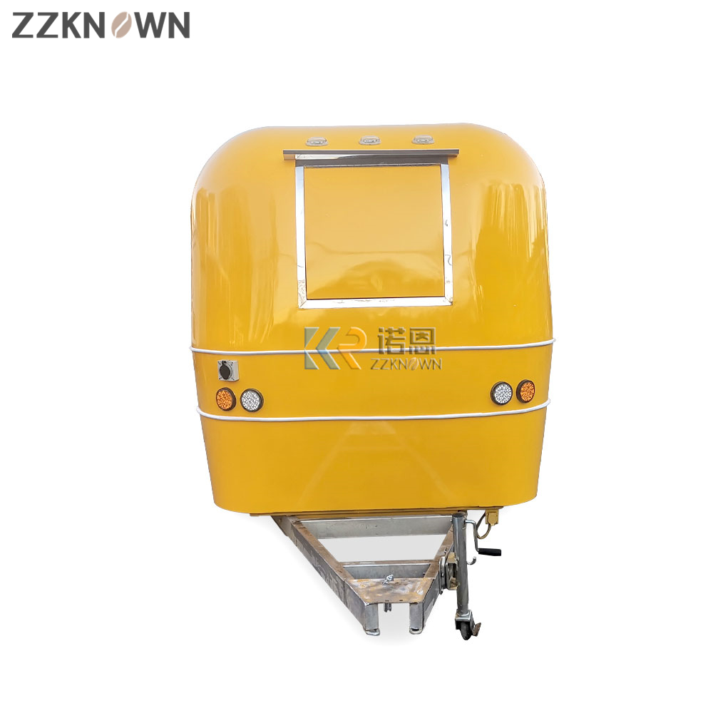 KN-QF-500T Fully Equipped Mobile Kitchen Food Truck Best Selling Stainless Steel Food Trailer Mobile Fast Food Concession Truck Fast Food Van
