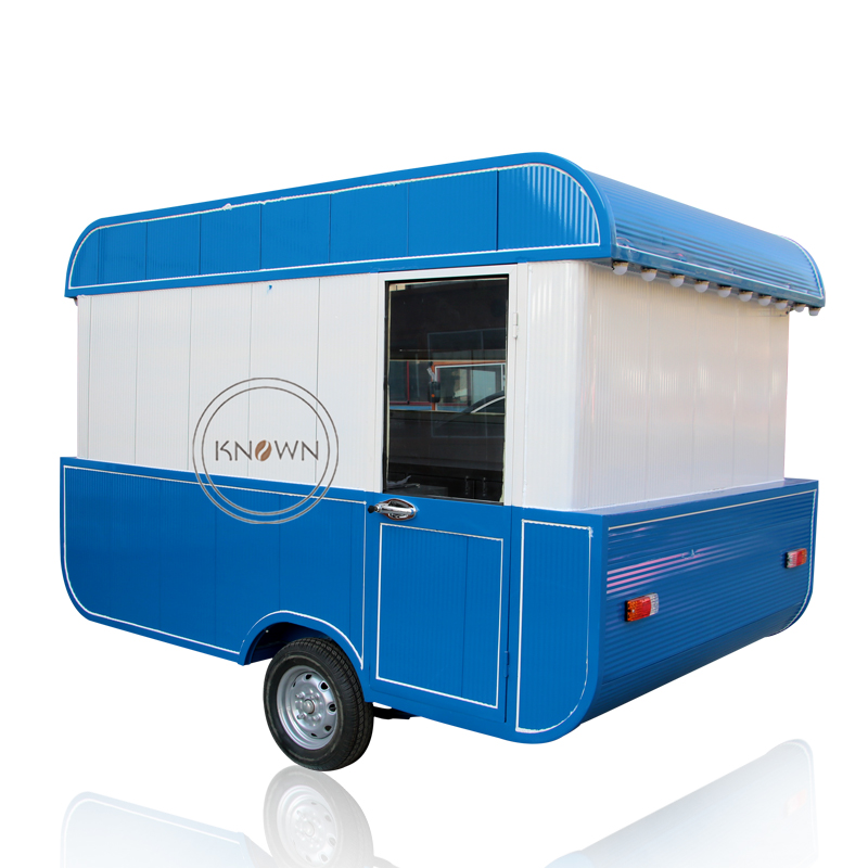 KN-BTD-300X Boat Shape Food Trailer Mobile Street Kitchen Food Truck with DOT CR Fully Equipped 