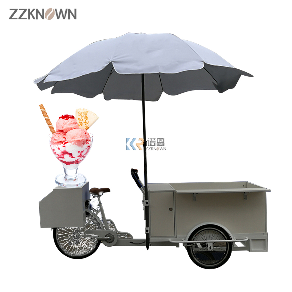 3 Wheel Ice Cream Bike Electric Food Trike Delivery Tricycle Cargo Tricycle for Sale