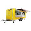 Europe Standard Black Color Food Trucks/Fast Food Vending Carts Catering Burger Trailer Mobile Food Cart