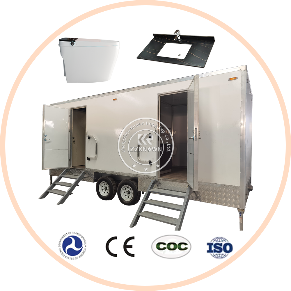 Best Selling That Trailer Restroom Cart Luxury Portable Toilet Mobile Bathroom Portable Toilets Manufacturers
