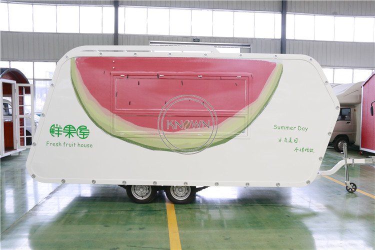 Attractive 4.2m Long Street View Hot Dog Food Cart CE ISO Approved Bakery Food Truck Trailer for Sale Europe