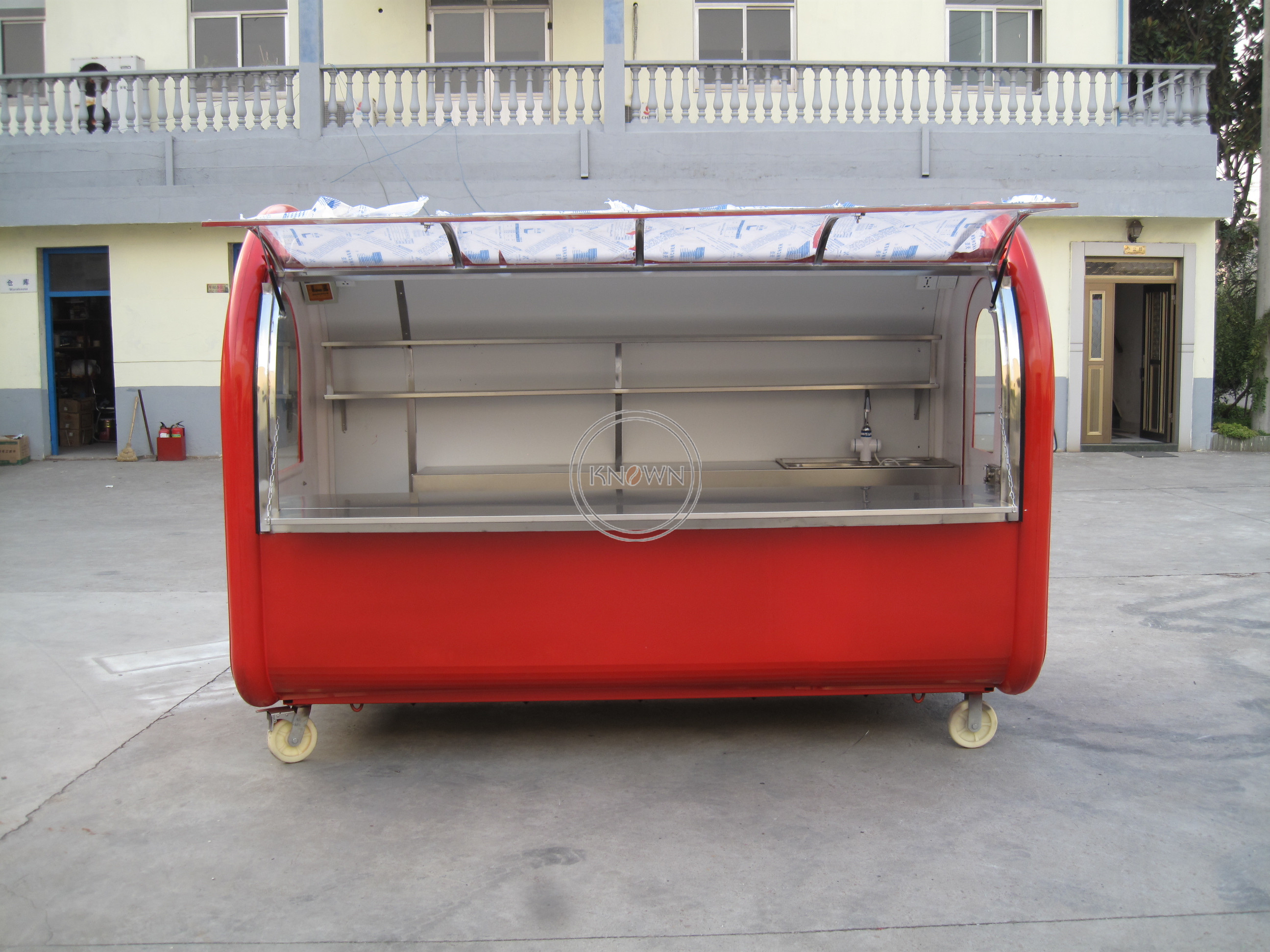 KN-300D 3M Coffee Vending Panini Chinese Food Van Vintage Mobile Concessions Trailers
