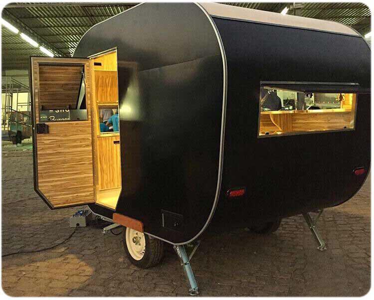 Mobile Food Cart Fast Snack Coffee Trailer Cooking Equipment Food Concession Trailer