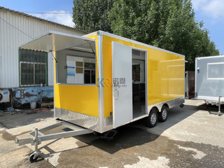 KN-FS480 New Arrival Outdoor Kitchen Fast Food Truck With Cooking Equipment China Factory Mobile Food Truck For Sale Europe