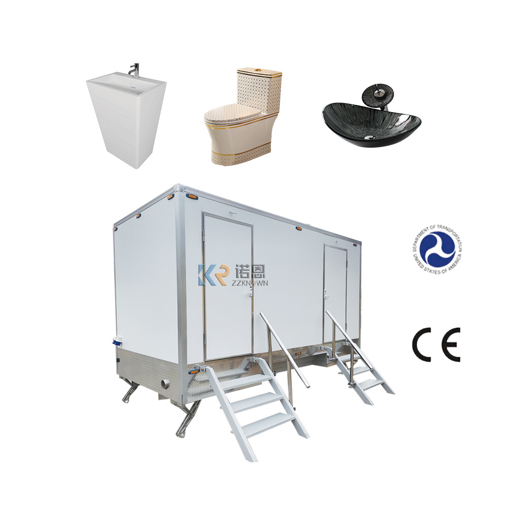 Custom Cheap Price Luxury Portable Bathroom Mobile Restroom Trailers Shower Toilet Trailer 