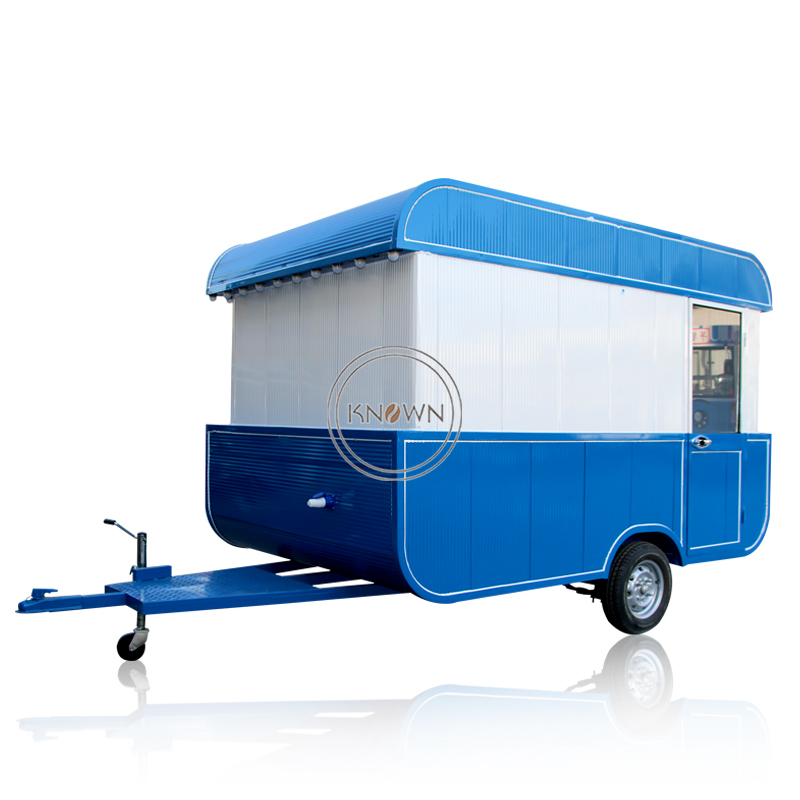 KN-BTD-300X Boat Shape Food Trailer Mobile Street Kitchen Food Truck with DOT CR Fully Equipped 