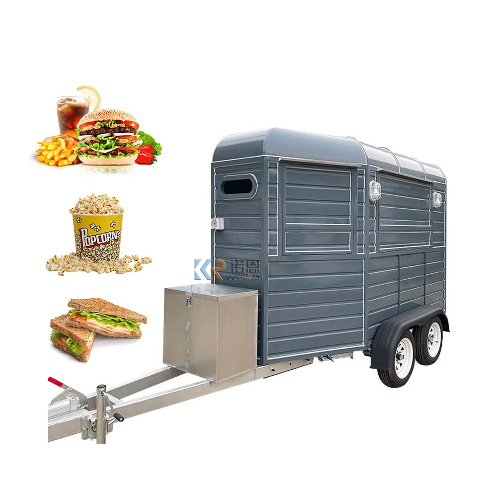 KN-YD-300D Customized Mobile Food Trailers Fully Equipped Food Truck With Full Kitchen Fast Food Cart