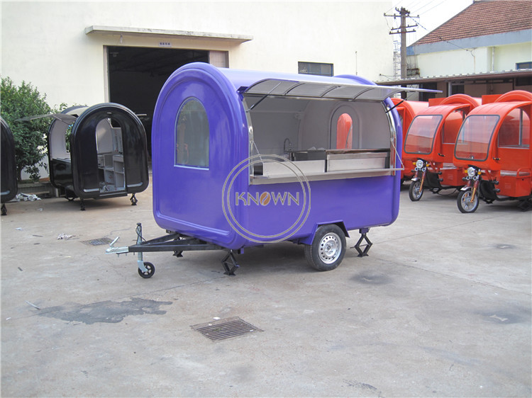 KN-250W Hot Sale Fried Chicken BBQ Fast Food Trucks Mobile Food Trailer Cart 