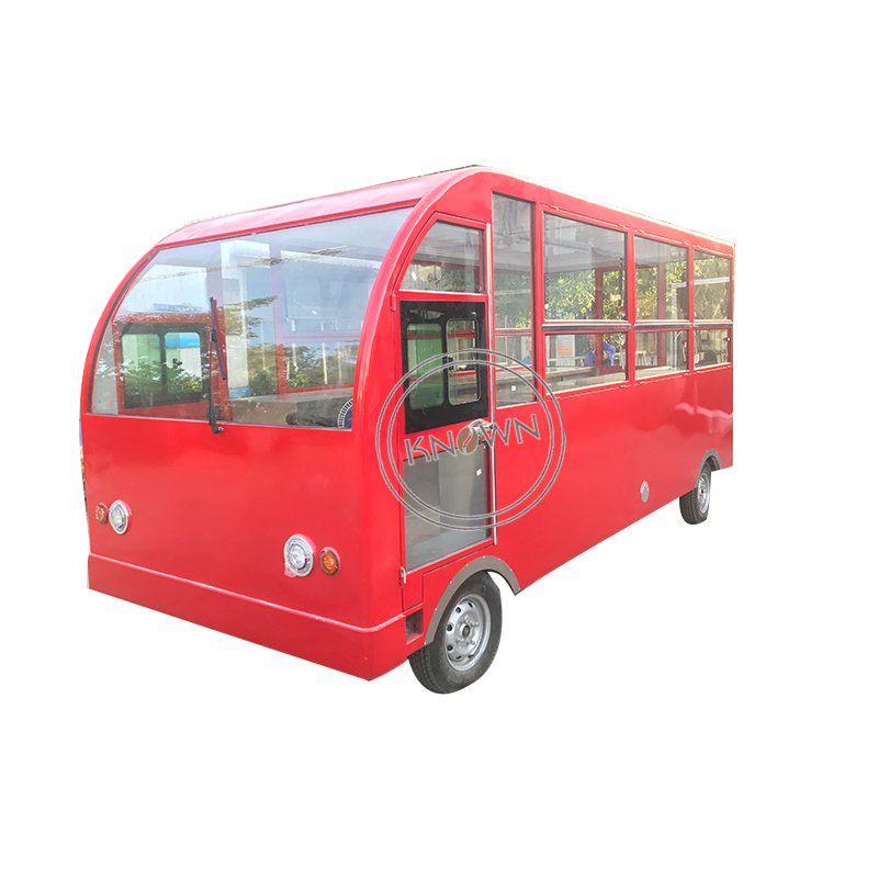 Electric Street Fast Food Cart Mobile Ice Cream Vending Food Truck Van for Sale