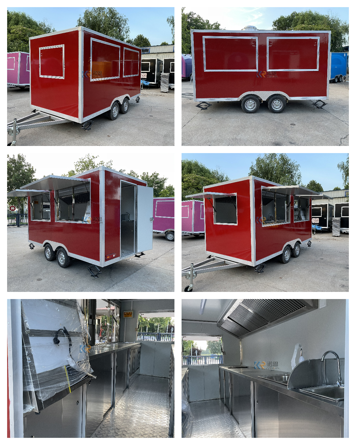 Outdoor Mobile Food Trailer Street Mobile Food Cart China Factory Mobile Food Truck For Sale