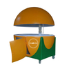 Orange Watermelon Lemon Shapes Optional Street Food Fruit Mobile Cart Kiosk