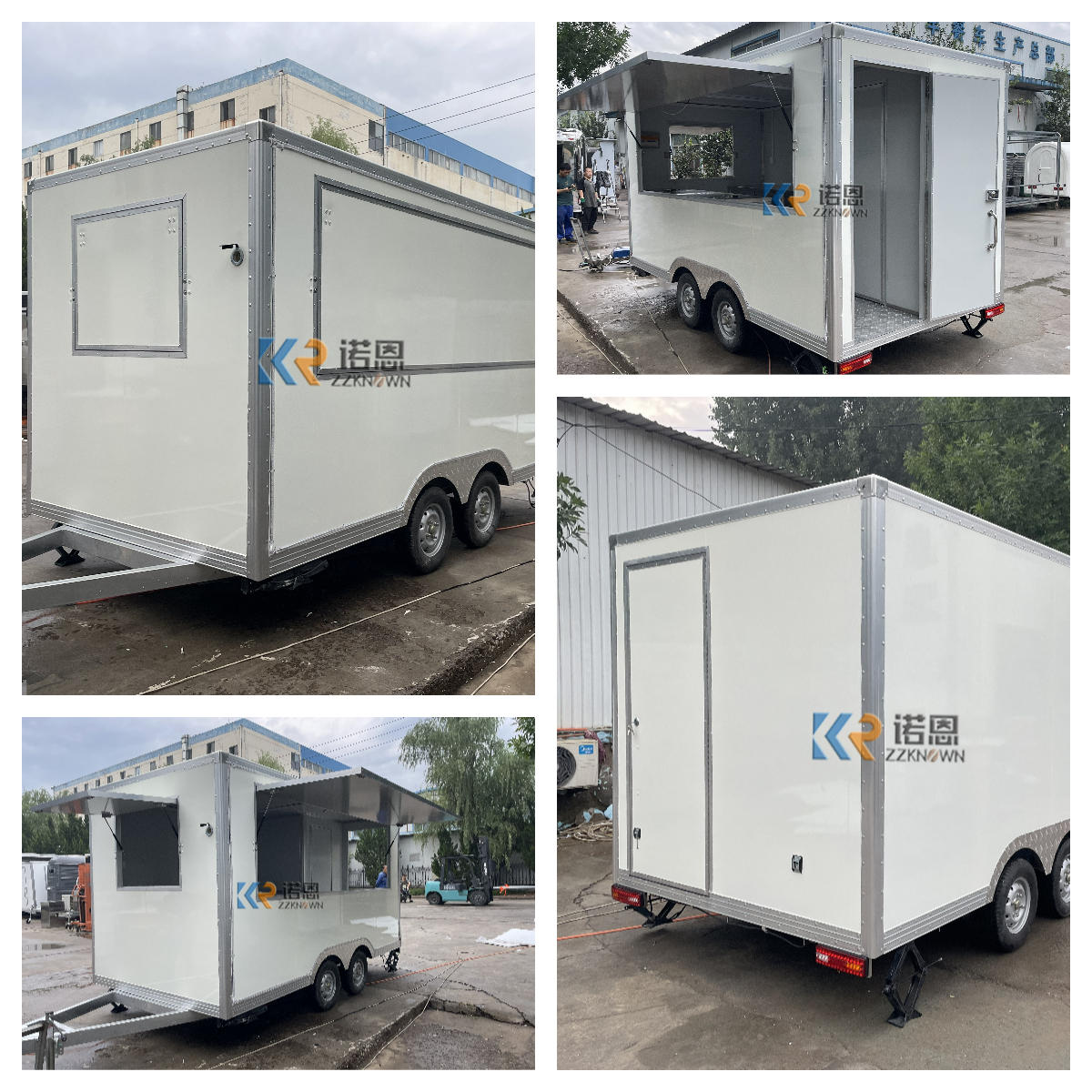 Custom Square Street Mobile Mini Fast Food Trailer for Usa Food Truck Coffee Selling Food or as Coffee Bar or Shopping Bar