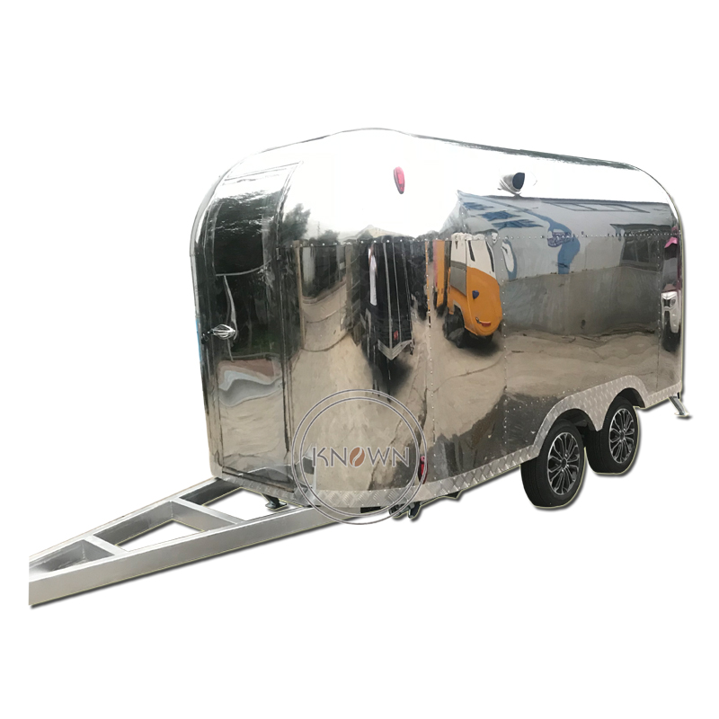 KN-QF-400S Street Mobile Kitchen Food Cart Trailer Fruit Fast Food Trucks Trailer With CE DOT