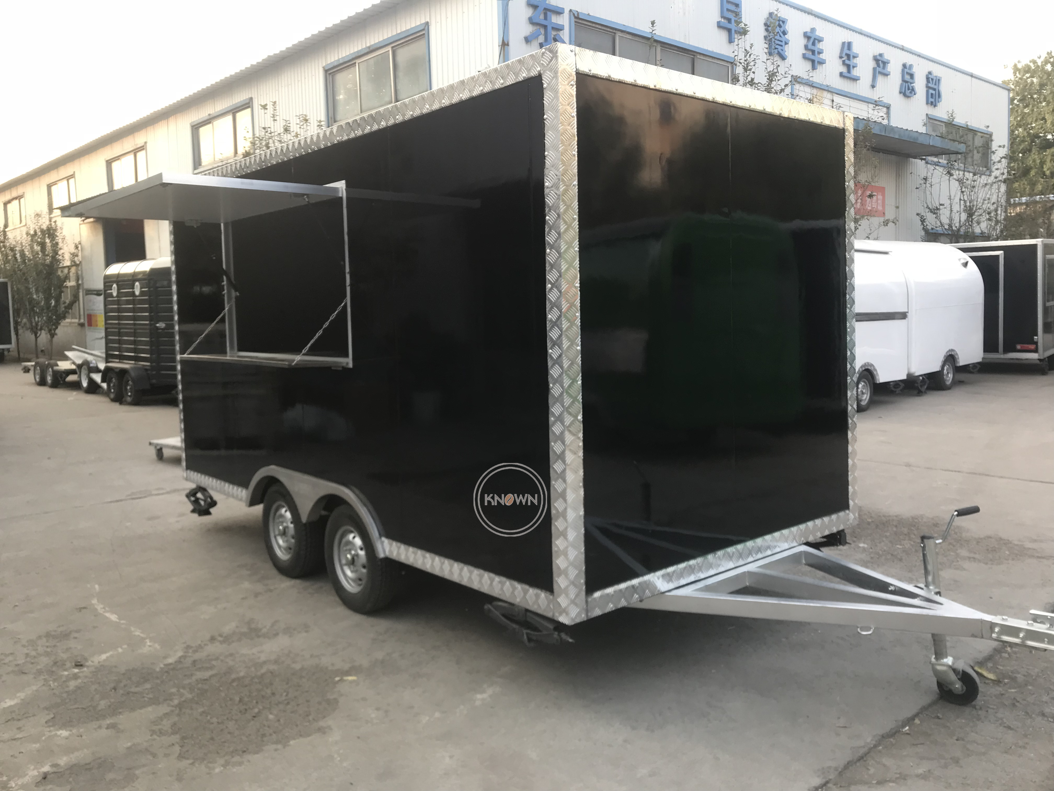 KN-FS-400L Food Cart Vending Cart Outdoor Mobile Fast Food Trailer Customized Food Truck With Full Kitchen