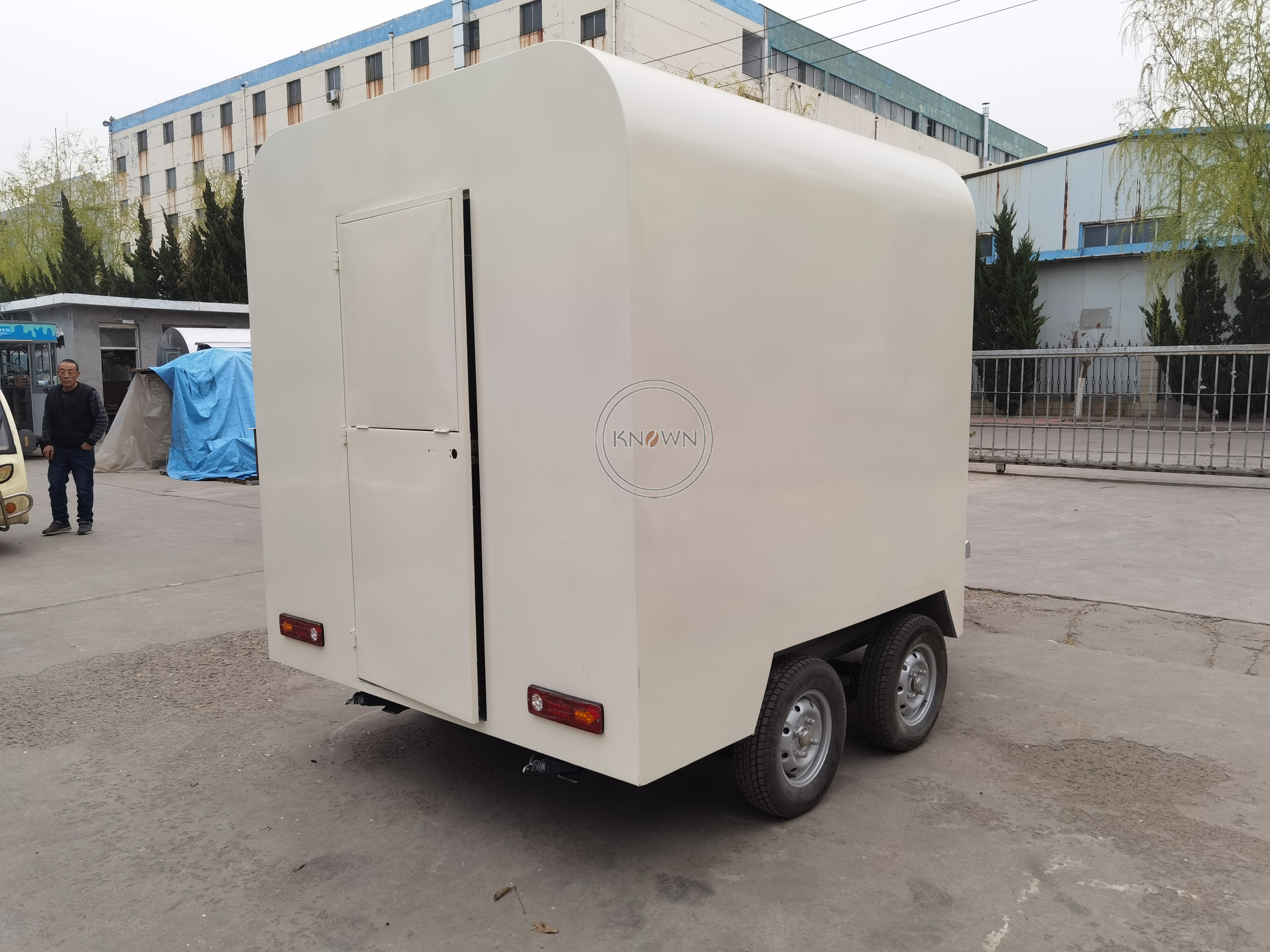 KN-YD-300W The Most Popular New Shape Food Trailer Fast Food Kiosk Horsebox Catering Trailer Ice Cream Horse Trailer