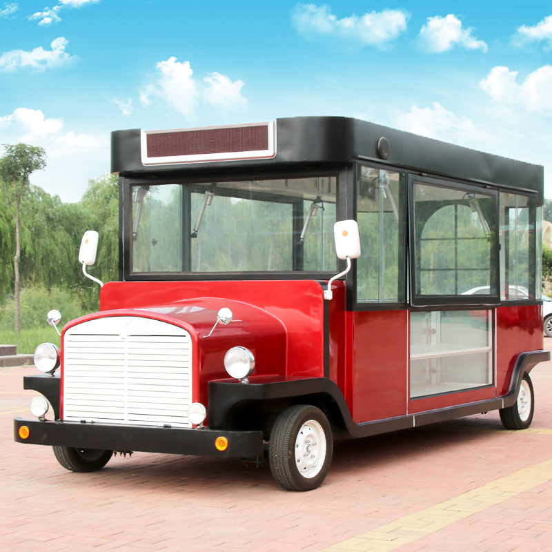 OEM vending fast food street cart electric food truck for sale in USA
