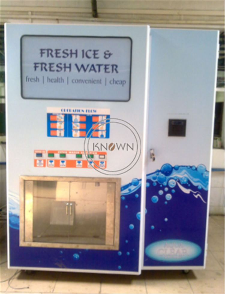 280kg/day Automatic Ice Vending Machine with Coin Acceptor And IC Card