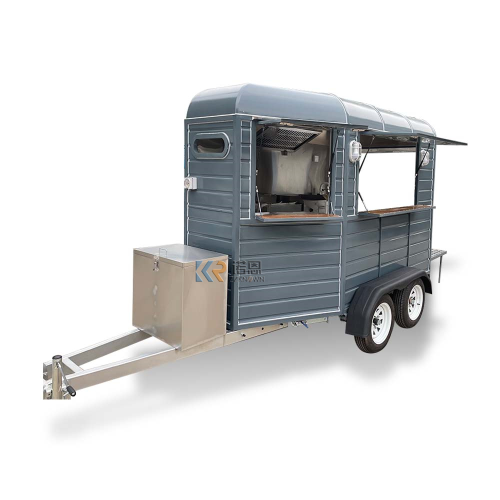 KN-YD-300D Customized Mobile Food Trailers Fully Equipped Food Truck ...